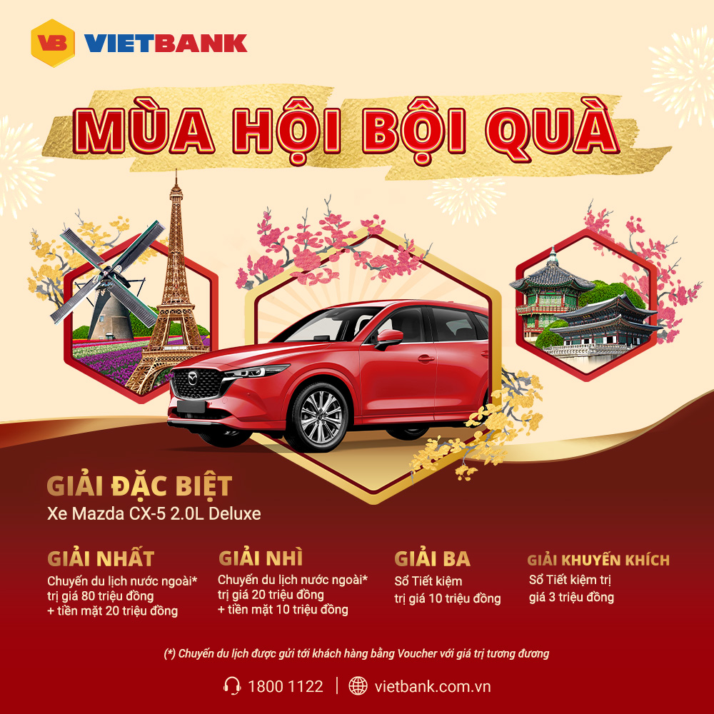 Khách hàng Vietbank có cơ hội trúng xe hơi trị giá hơn 1 tỷ đồng- Ảnh 2.