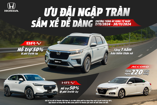 Bảng giá xe ô tô Honda Việt Nam tháng 11/2024: Giảm giá mạnh xe nhập khẩu- Ảnh 1.