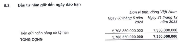 Kinh Bắc báo lãi ròng quý II/2024 giảm 74%, mang hơn 5.700 tỷ đồng gửi ngân hàng- Ảnh 2.