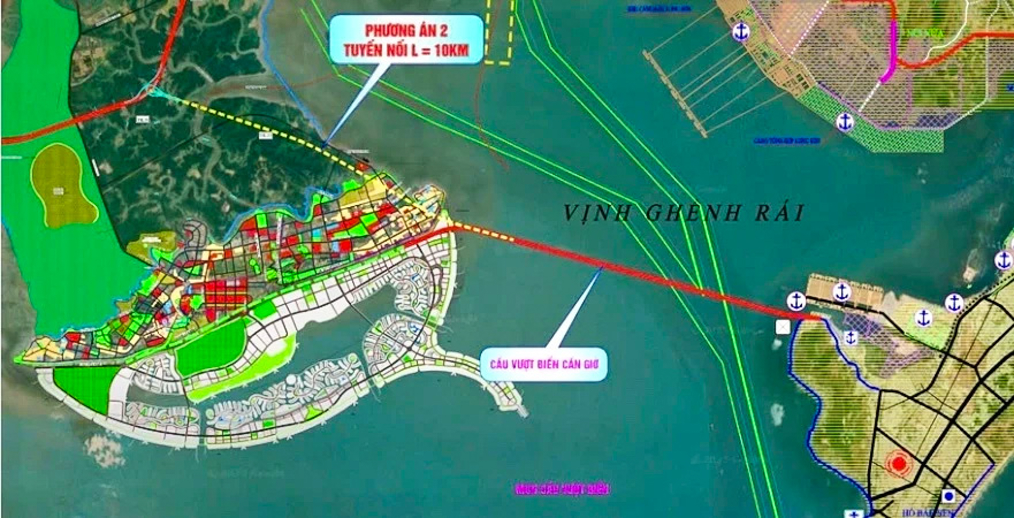 Toàn cảnh khu vực được đề xuất xây cầu nối Cần Giờ với Vũng Tàu, nằm trong dự án lấn biển 9 tỷ USD của Vinhomes - Ảnh 3.