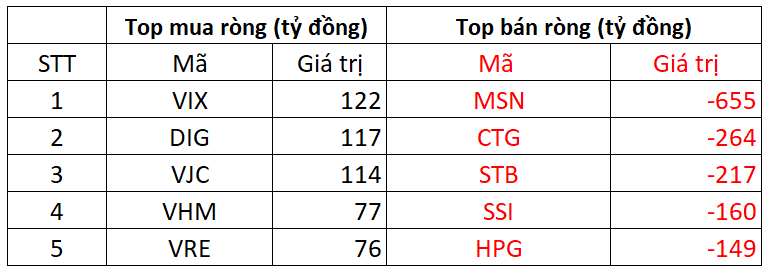 Khối ngoại tiếp đà bán ròng trong phiên VN-Index giảm kỷ lục, một mã bị "xả" gần 700 tỷ đồng - Ảnh 1. Khối ngoại tiếp đà bán ròng trong phiên VN-Index giảm kỷ lục, một mã bị "xả" gần 700 tỷ đồng - Ảnh 1.