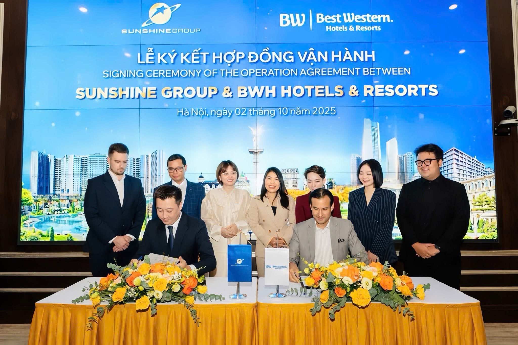 Sunshine Group "bắt tay" BWH Hotels, đưa tiêu chuẩn vận hành quốc tế đến Noble Crystal Long Bien và Noble Palace Tay Thang Long - Ảnh 1.