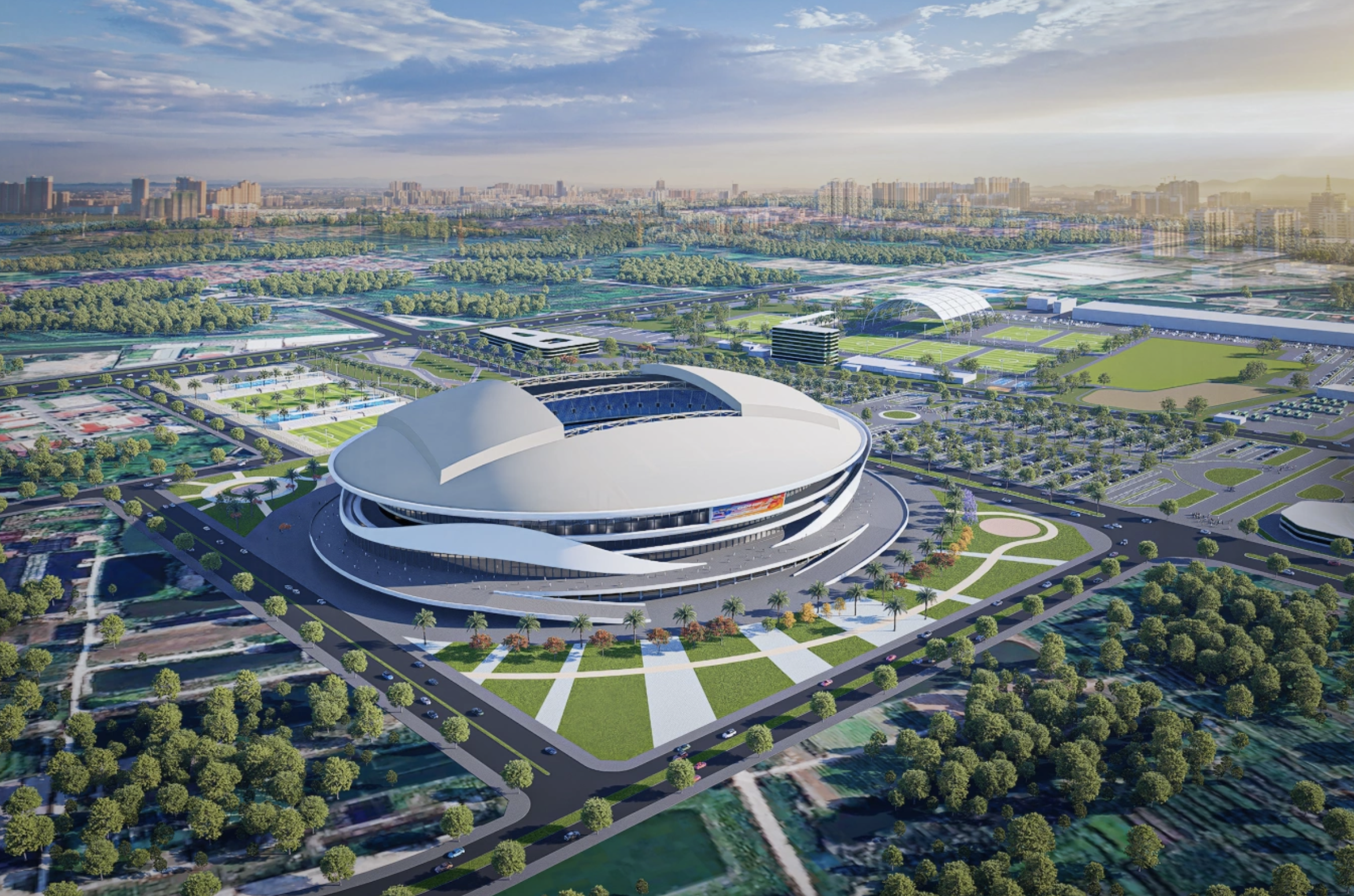 Toàn cảnh khu vực sắp xây sân vận động lớn nhất Việt Nam tại Hưng Yên: Sức chứa 60.000 chỗ ngồi, mái vòm đóng mở tự động - Ảnh 7.