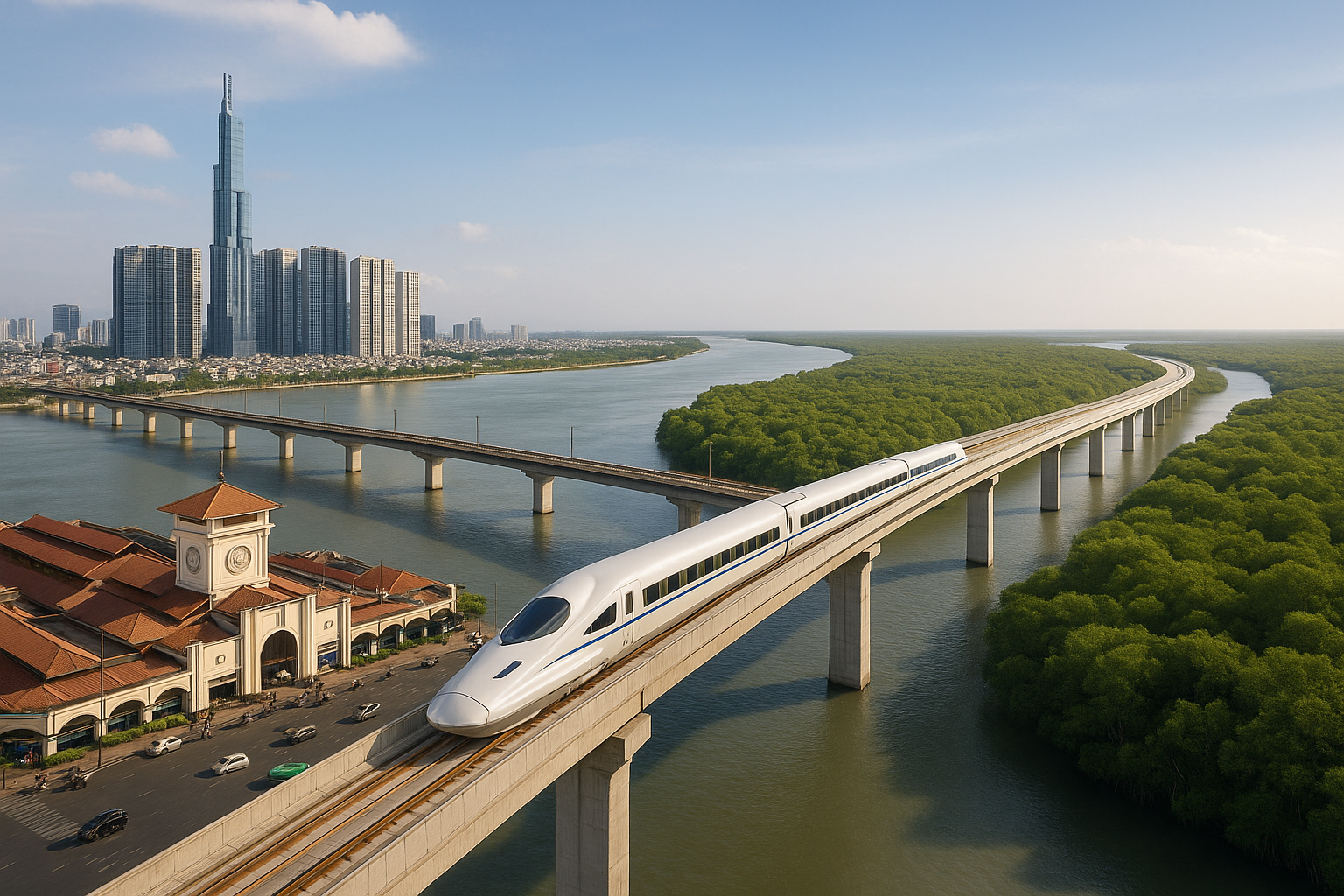 Tuyến đường sắt cao tốc Bến Thành – Cần Giờ: Vingroup dự định xây trong 2 năm, còn Nhật Bản, Pháp, Trung Quốc làm bao lâu?- Ảnh 8.