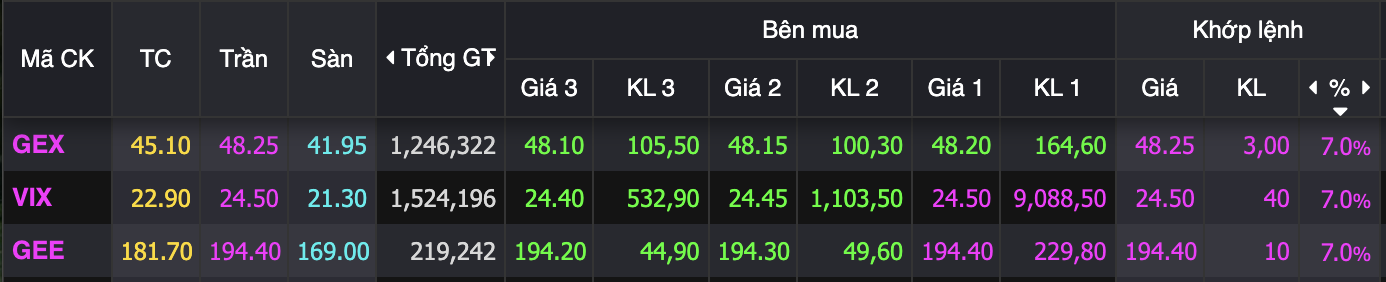 Gần nửa sắc tím HOSE đến từ nhóm cổ phiếu này, 3.000 tỷ "sang tay" chỉ trong 1 phiên - Ảnh 2.