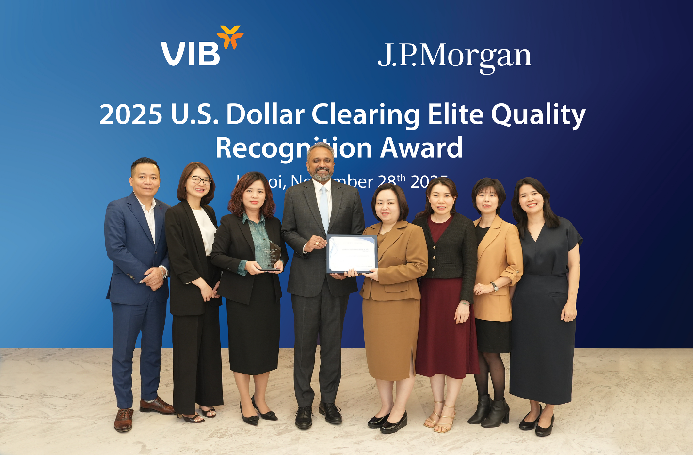 VIB được JP Morgan vinh danh Giải thưởng “Chất lượng Thanh toán quốc tế xuất sắc năm 2025” - Ảnh 2.