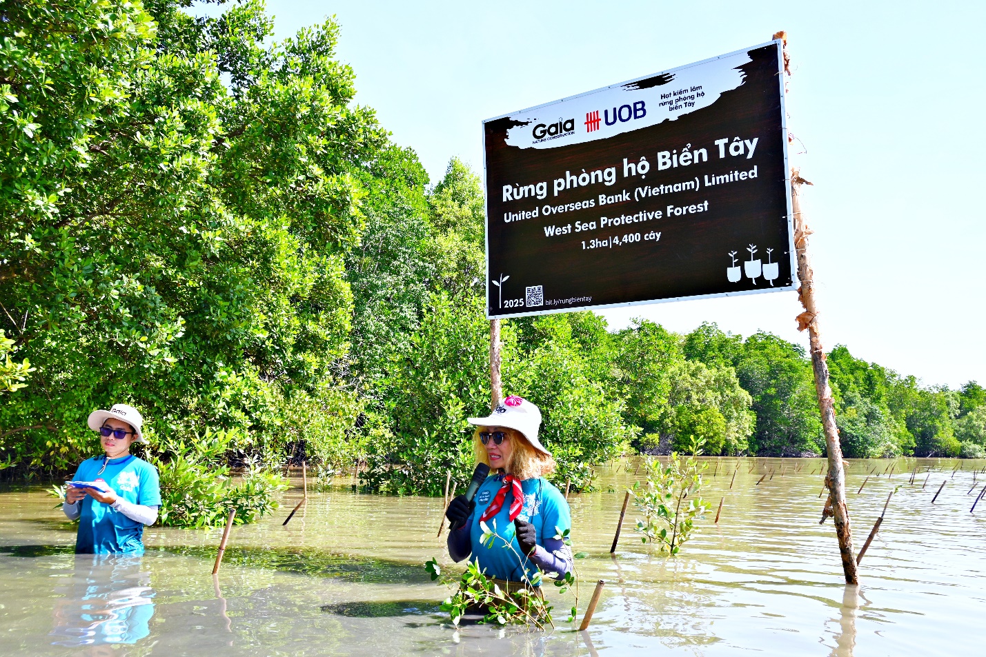 Ngân hàng UOB Việt Nam khởi động dự án trồng 10.000 cây tại rừng phòng hộ Biển Tây, chung tay vì nỗ lực chống biến đổi khí hậu ở Việt Nam - Ảnh 4.