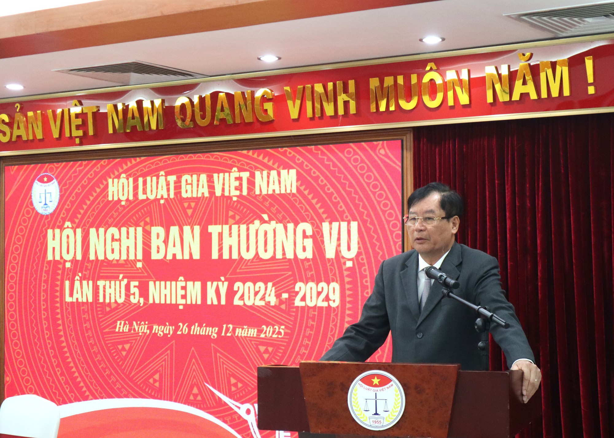 Hội nghị Ban Thường vụ Hội Luật gia Việt Nam lần thứ 5 - Ảnh 3.