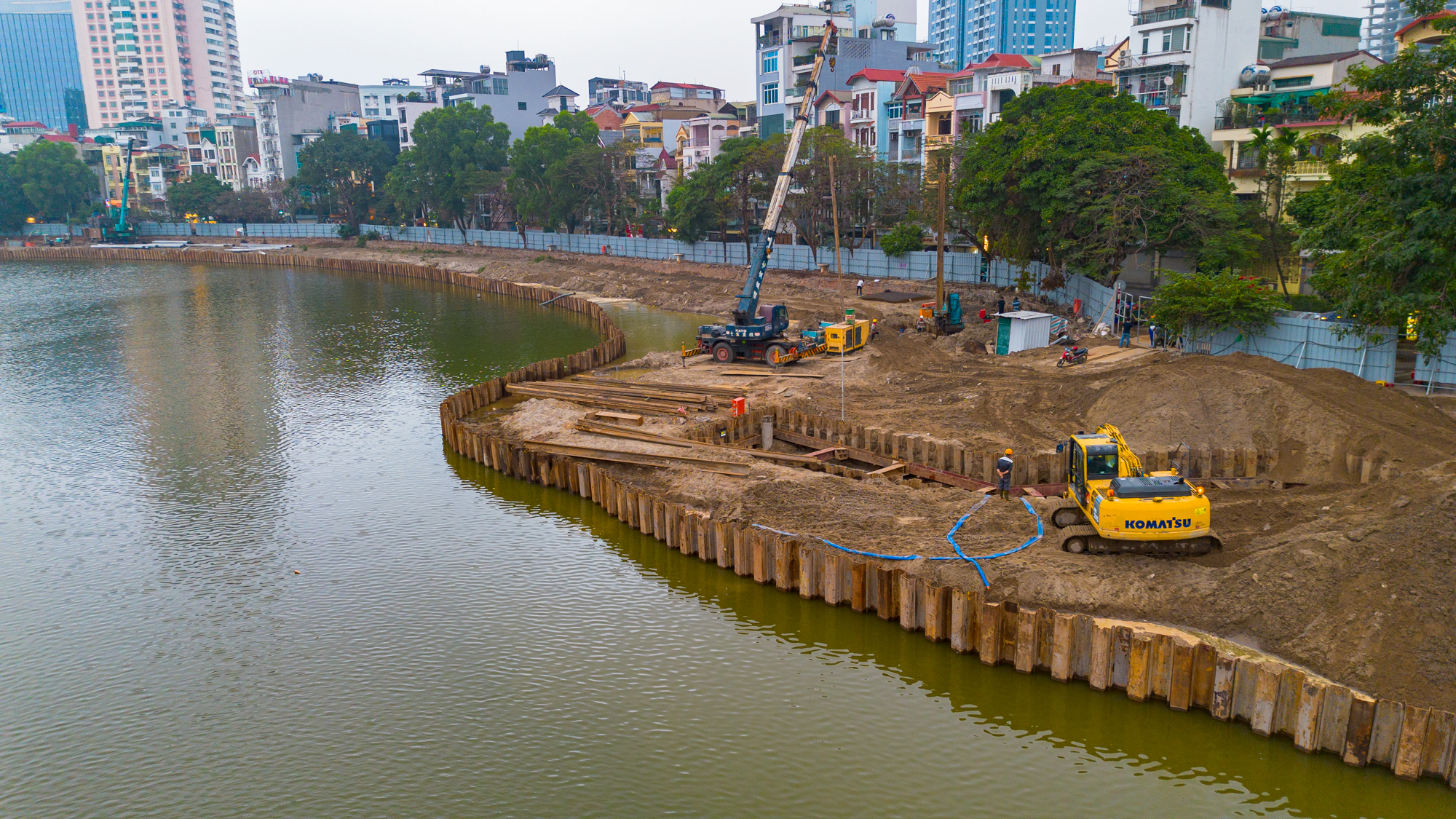 Hồ duy nhất có tàu điện chạy ngang qua, đang được đầu tư trăm tỷ làm sân khấu nổi ở Hà Nội- Ảnh 3. Hồ duy nhất có tàu điện chạy ngang qua, đang được đầu tư trăm tỷ làm sân khấu nổi ở Hà Nội- Ảnh 3.