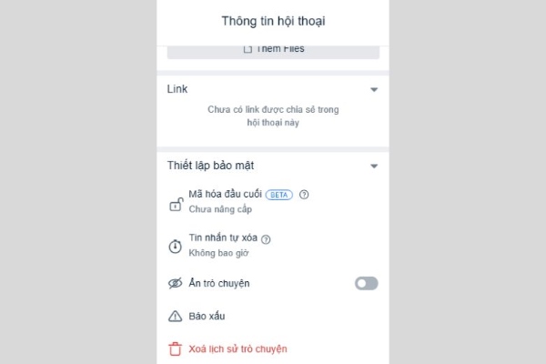 Một tính năng trên Zalo giúp nhắn tin thoải mái mà không sợ bị người ngoài đọc được- Ảnh 4. Một tính năng trên Zalo giúp nhắn tin thoải mái mà không sợ bị người ngoài đọc được- Ảnh 4.