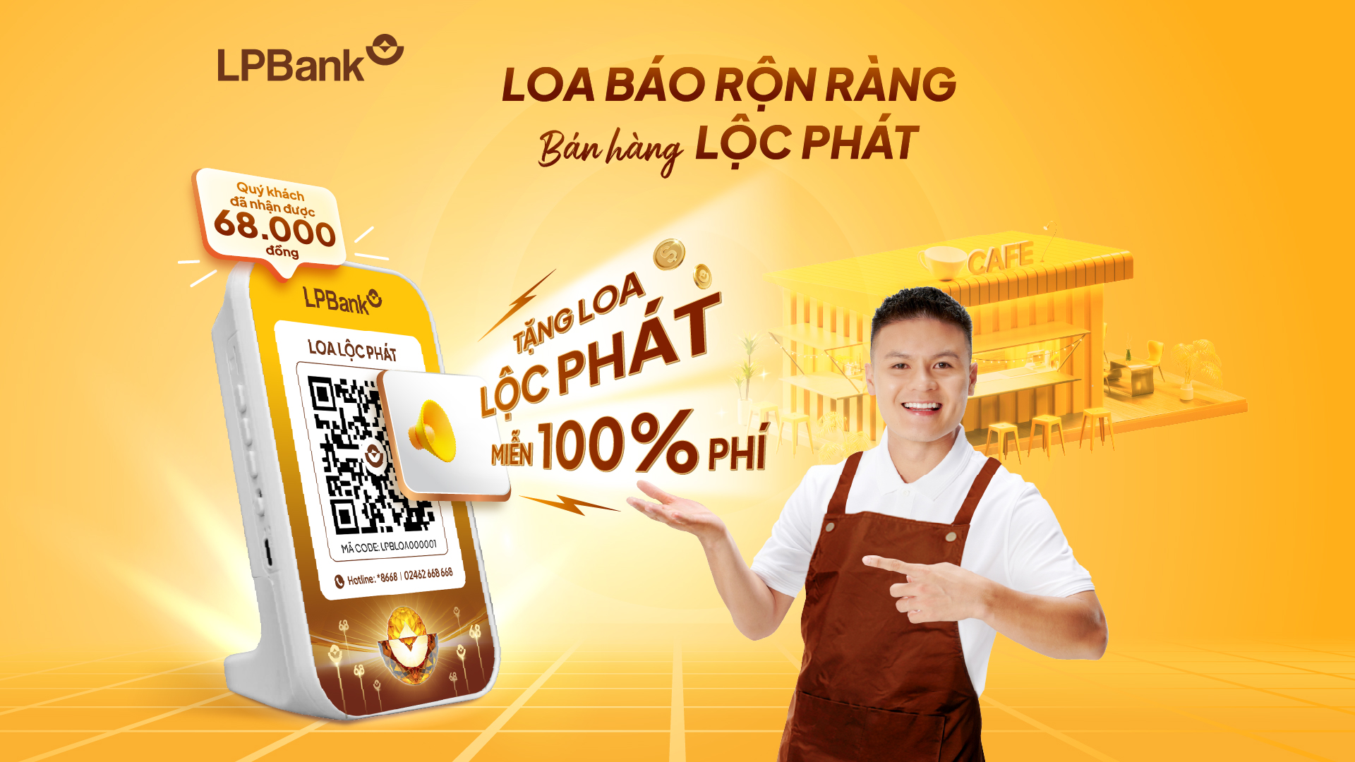 LPBank ra mắt Loa Lộc Phát: Trợ thủ đắc lực báo tin tiền về, chủ shop an tâm bùng nổ doanh thu- Ảnh 1. LPBank ra mắt Loa Lộc Phát: Trợ thủ đắc lực báo tin tiền về, chủ shop an tâm bùng nổ doanh thu- Ảnh 1.