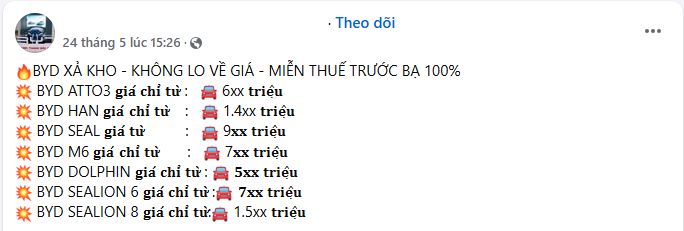 Loạt xe BYD giảm giá mạnh tại Việt Nam, có mẫu 'sale-off' gần 200 triệu- Ảnh 3.