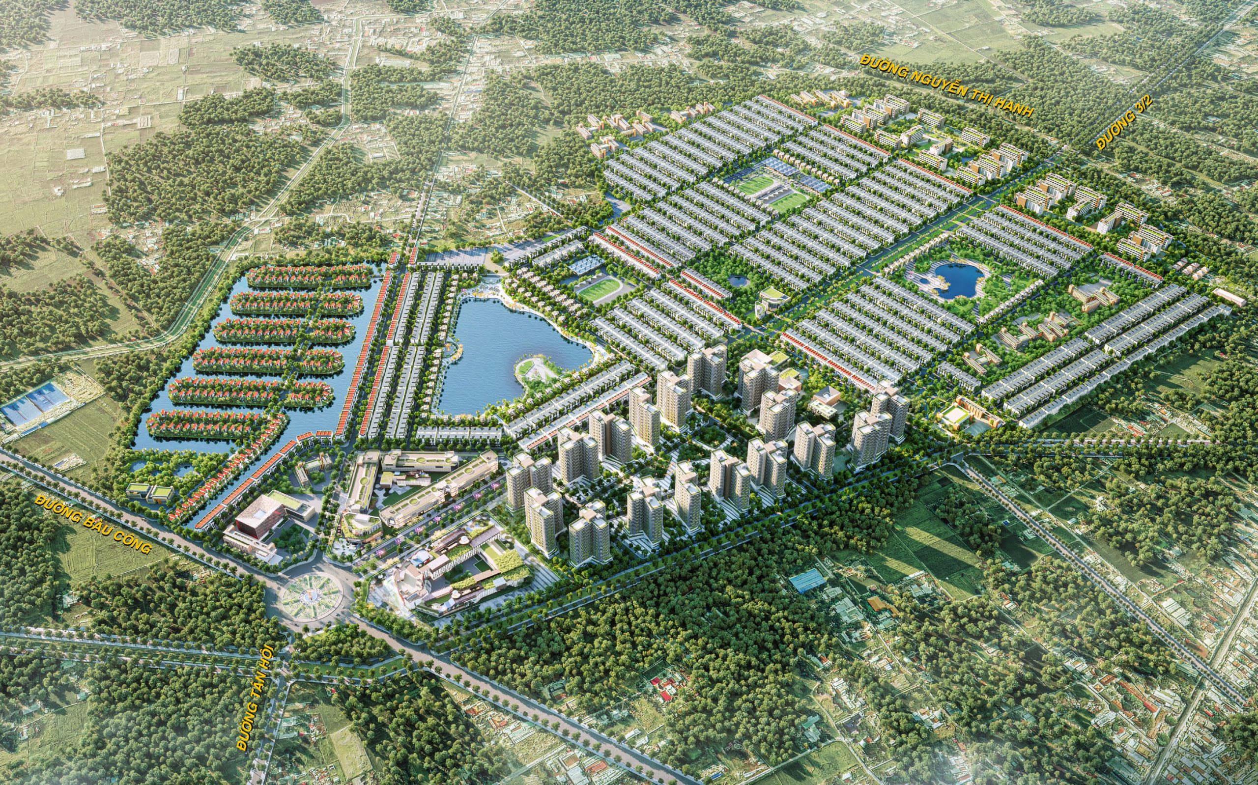 Dự án của tỷ phú Phạm Nhật Vượng tại Long An gây choáng trên thị trường khi vừa ra mắt, 5.000 booking “cháy hàng” vì giá chỉ hơn 4 tỷ/căn thấp tầng giãn xây - Ảnh 1.
