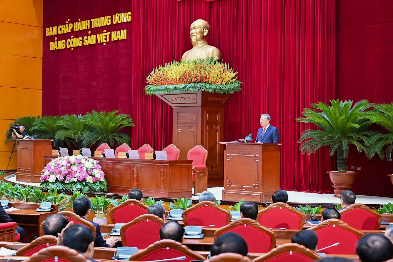 Phát biểu của Tổng Bí thư Tô Lâm tại phiên bế mạc Hội nghị Trung ương 12, khóa XIII- Ảnh 6. Phát biểu của Tổng Bí thư Tô Lâm tại phiên bế mạc Hội nghị Trung ương 12, khóa XIII- Ảnh 6.