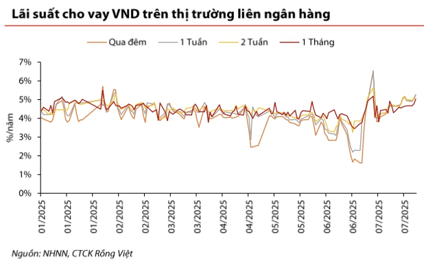 Thị trường tiền tệ tháng 7: Tăng trưởng cung tiền cao nhất kể từ năm 2021, VND tiếp tục mất giá so với USD - Ảnh 1.