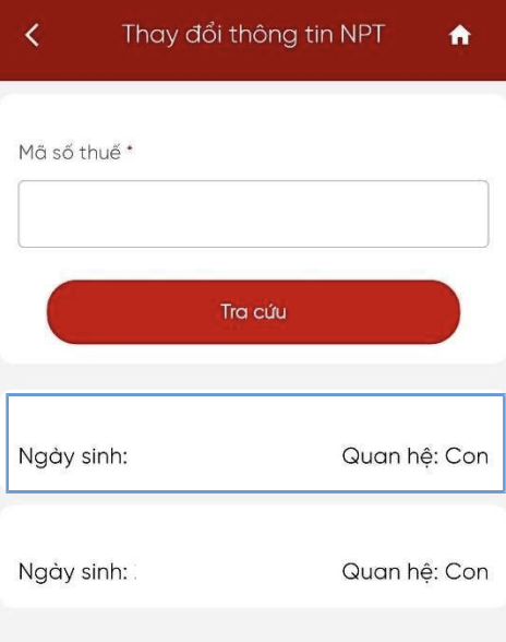 Cách thay đổi thông tin đăng ký thuế cho người phụ thuộc trên eTax Mobile - Ảnh 2.