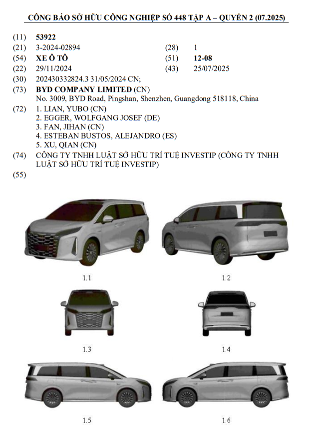 BYD tiếp tục đăng ký xe mới tại Việt Nam: MPV tiết kiệm xăng ngang cỡ Kia Carnival, giá bán dự kiến từ 1,5 tỷ đồng - Ảnh 2.