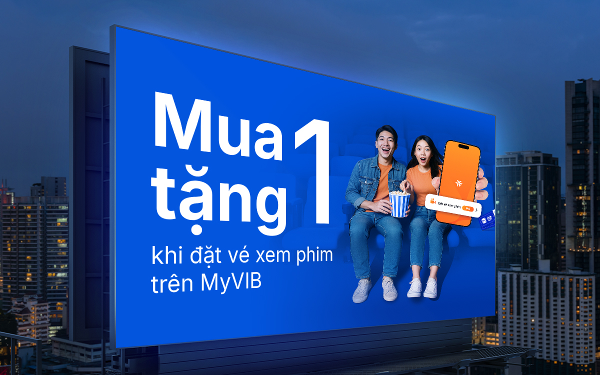 VIB hợp tác cùng VNPAY mở rộng loạt tiện ích trên MyVIB, tung ưu đãi vé xem phim hè 2025 - Ảnh 1.