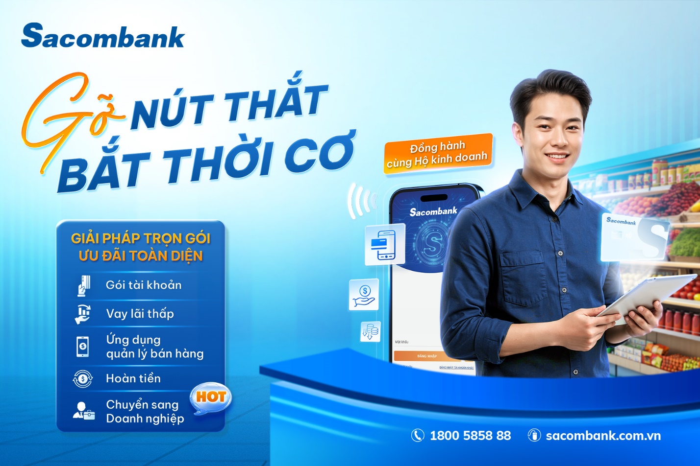 Sacombank đồng hành cùng hộ kinh doanh trong giai đoạn chuyển mình - Ảnh 2.