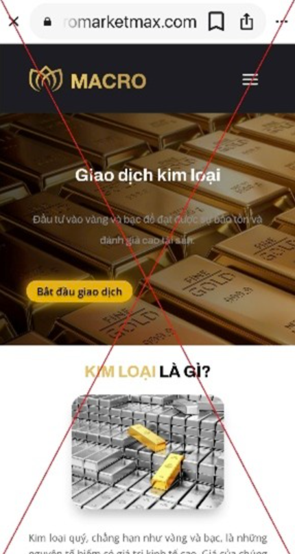 Cảnh báo lừa đảo khi tham gia đầu tư trên sàn giao dịch vàng quốc tế - Ảnh 1.