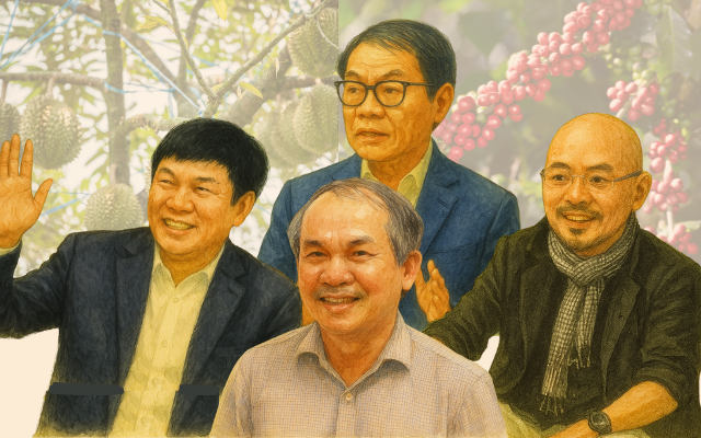 Những tỷ phú Việt đổ tiền khủng vào 'mỏ vàng' nông nghiệp: bầu Đức trồng sầu riêng, 'vua thép' nuôi gà, đại gia cà phê mở rộng đế chế từ Đông sang Tây - Ảnh 1.