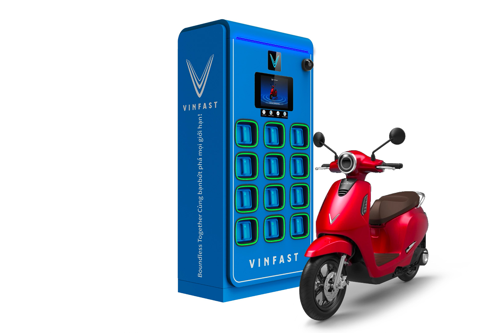 Nóng: VinFast lần đầu công bố mô hình xe máy điện đổi pin, sẽ lắp 150.000 trạm trên cả nước - Ảnh 2.