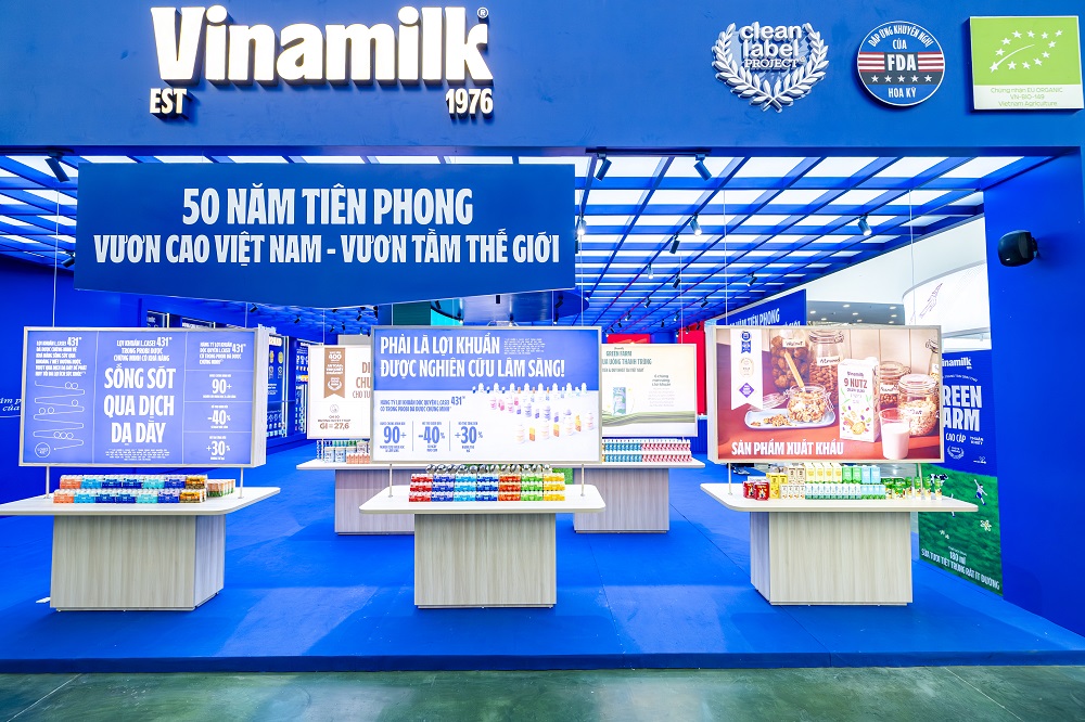 Vinamilk tạo điểm nhấn tại triển lãm 80 năm thành tựu đất nước - Ảnh 1.