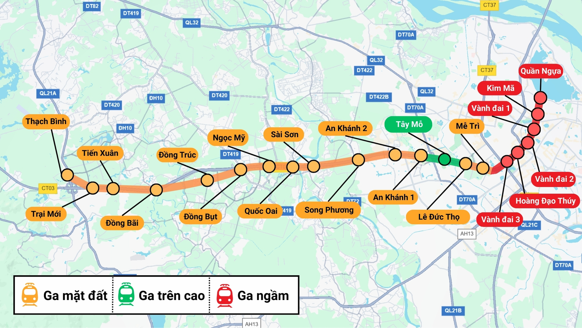Điểm danh vị trí ga tuyến metro Văn Cao - Hoà Lạc: Đại đô thị của Vinhomes, toà nhà cao thứ 2 Hà Nội đón tin vui- Ảnh 1. Điểm danh vị trí ga tuyến metro Văn Cao - Hoà Lạc: Đại đô thị của Vinhomes, toà nhà cao thứ 2 Hà Nội đón tin vui- Ảnh 1.