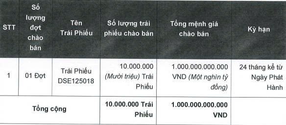 Chứng khoán DNSE muốn huy động 1.000 tỷ đồng từ kênh trái phiếu - Ảnh 1.