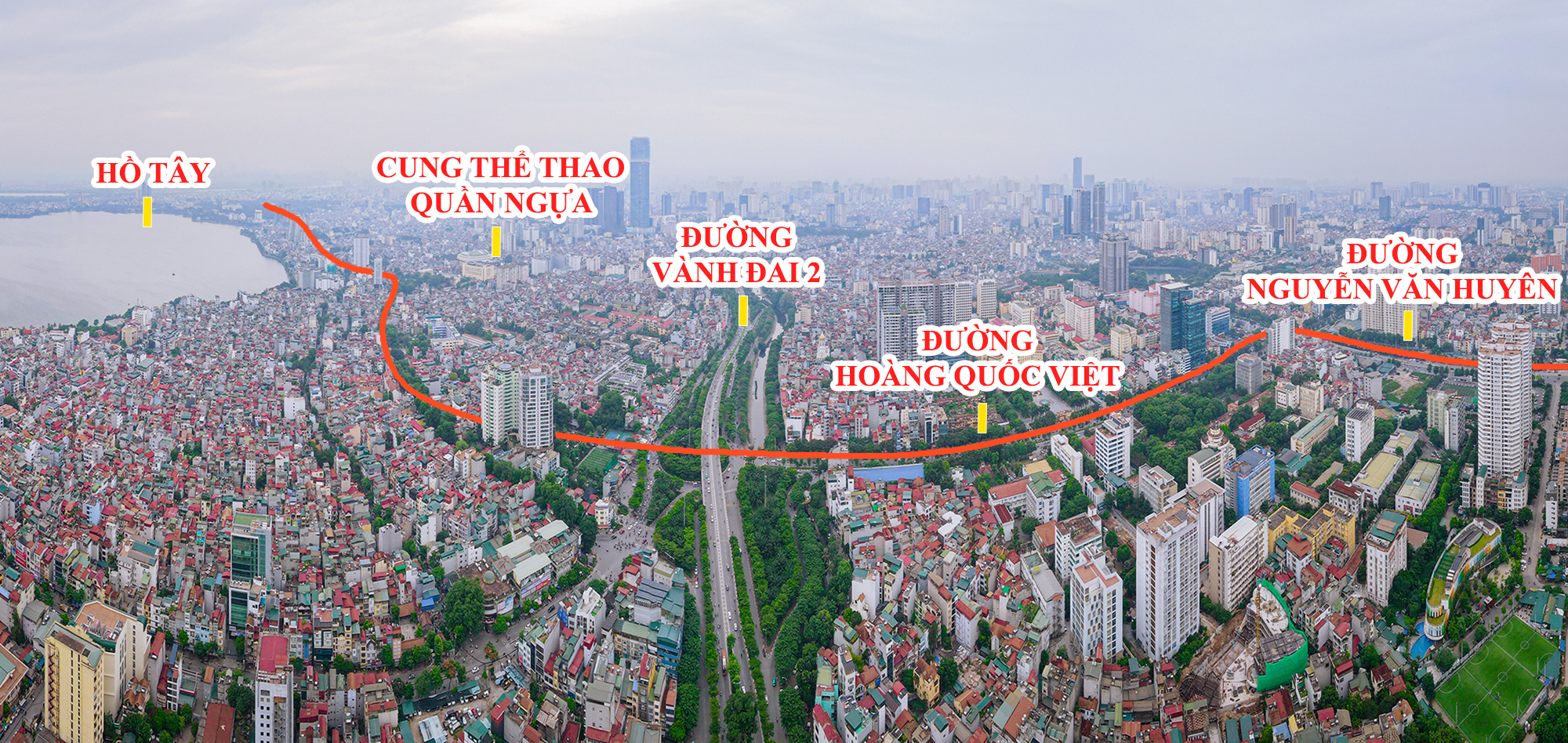 Ngắm vị trí ga của tuyến metro gần 36.000 tỷ, sẽ khởi công sau vài ngày nữa: Sunshine Riverside, Starlake và hàng loạt dự án hưởng lợi - Ảnh 2.