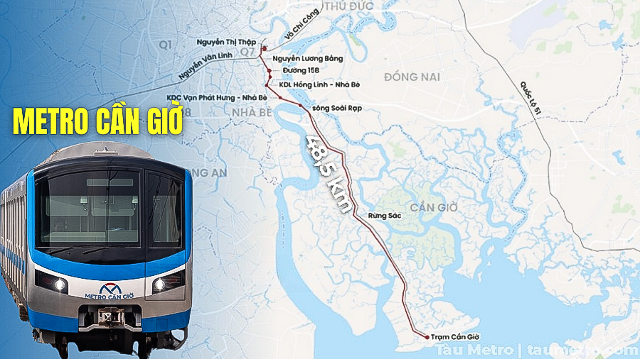 Toàn cảnh khu vực sẽ được Vingroup đầu tư gần 3 tỷ USD làm metro, nối trung tâm TP.HCM với siêu dự án lấn biển lớn nhất Việt Nam - Ảnh 2.