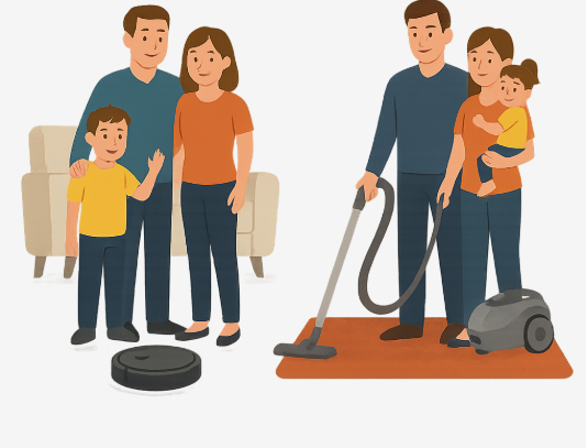 Máy hút bụi và robot hút bụi: Loại nào tiết kiệm điện hơn khi vệ sinh nhà cửa? - Ảnh 1.