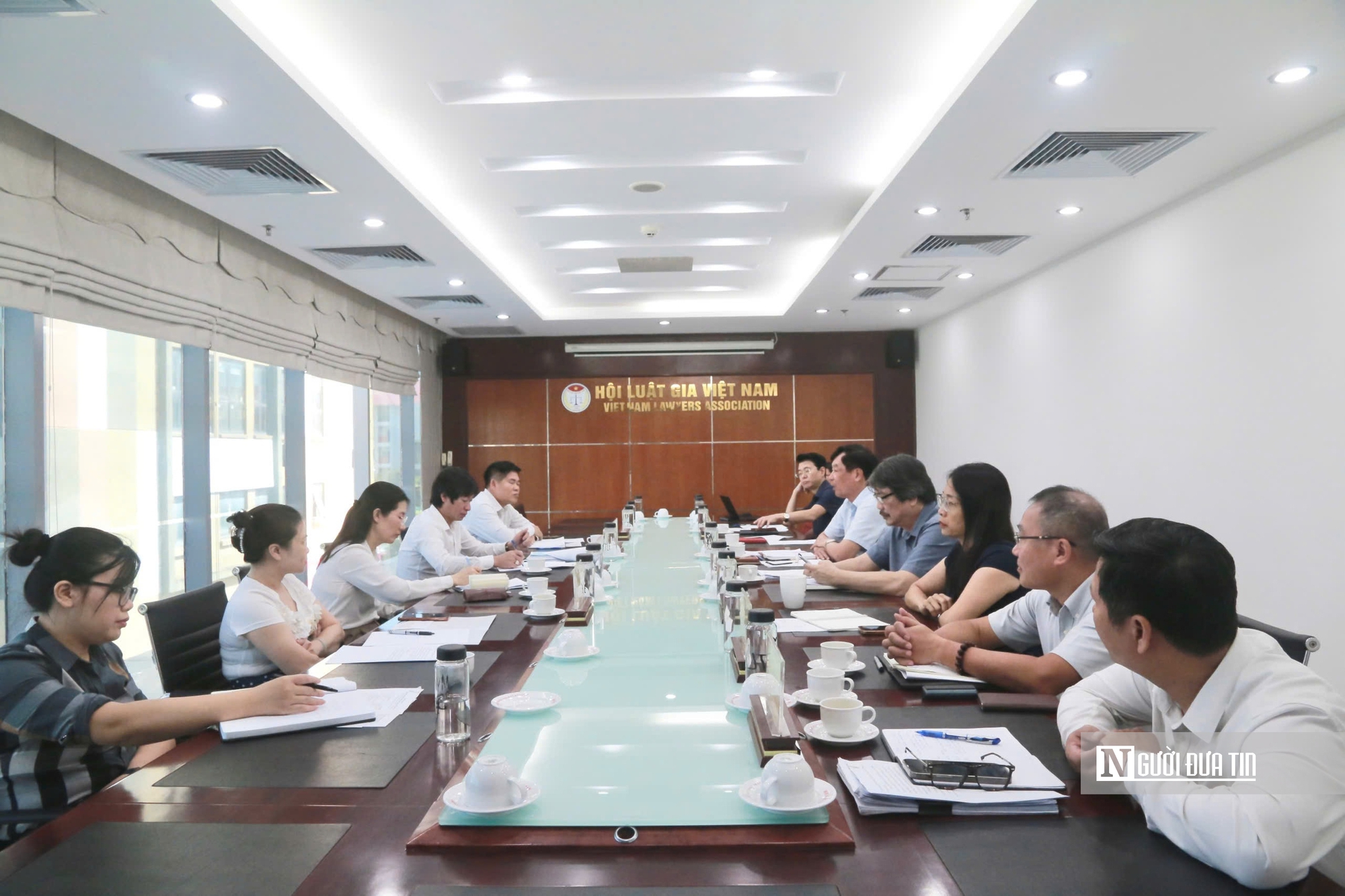 Hội Luật gia Việt Nam làm việc với Ban Công tác hội quần chúng, Ủy ban Trung ương MTTQ Việt Nam - Ảnh 1.
