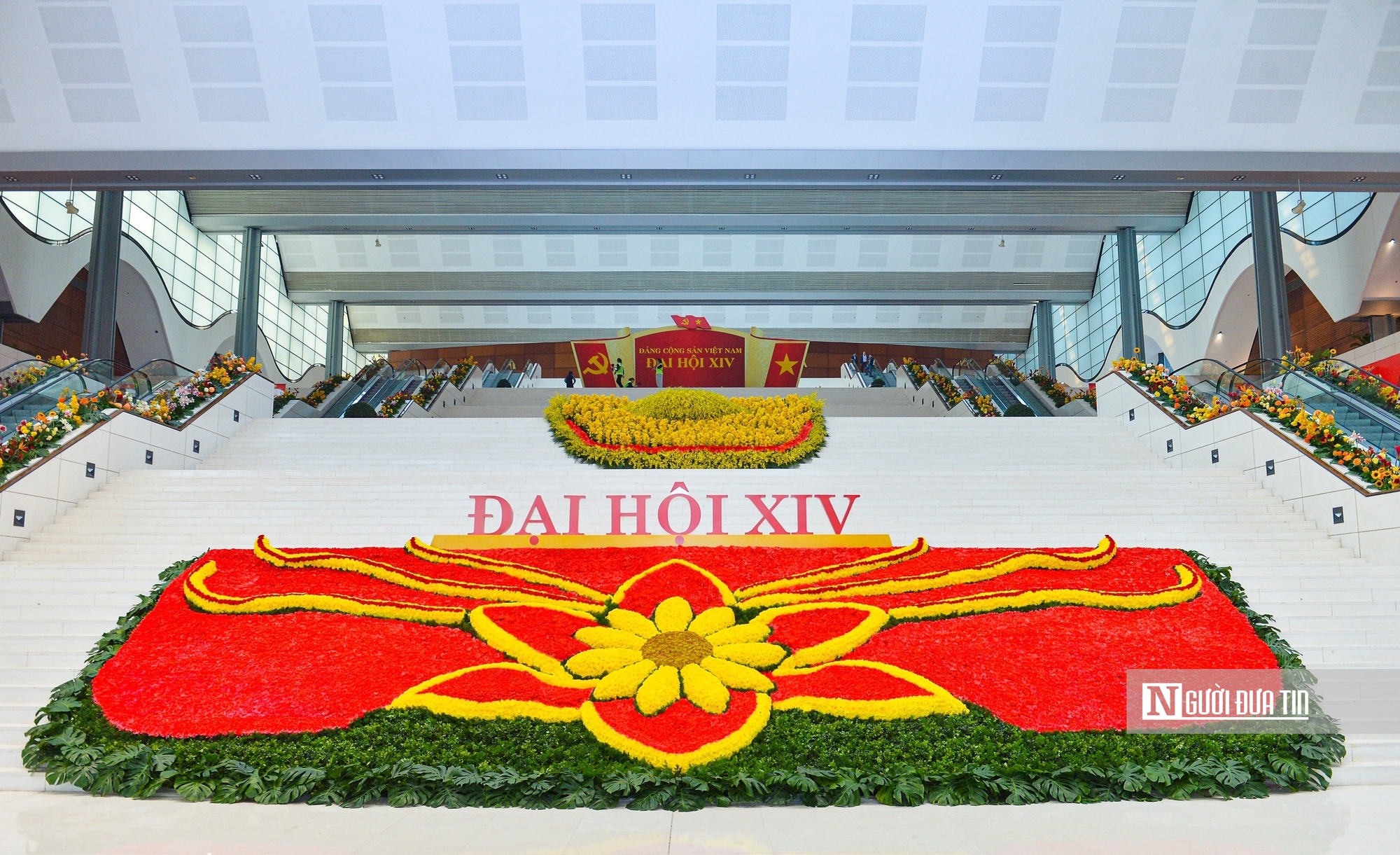 Cận cảnh nơi diễn ra Đại hội XIV của Đảng trước ngày khai mạc- Ảnh 1.
