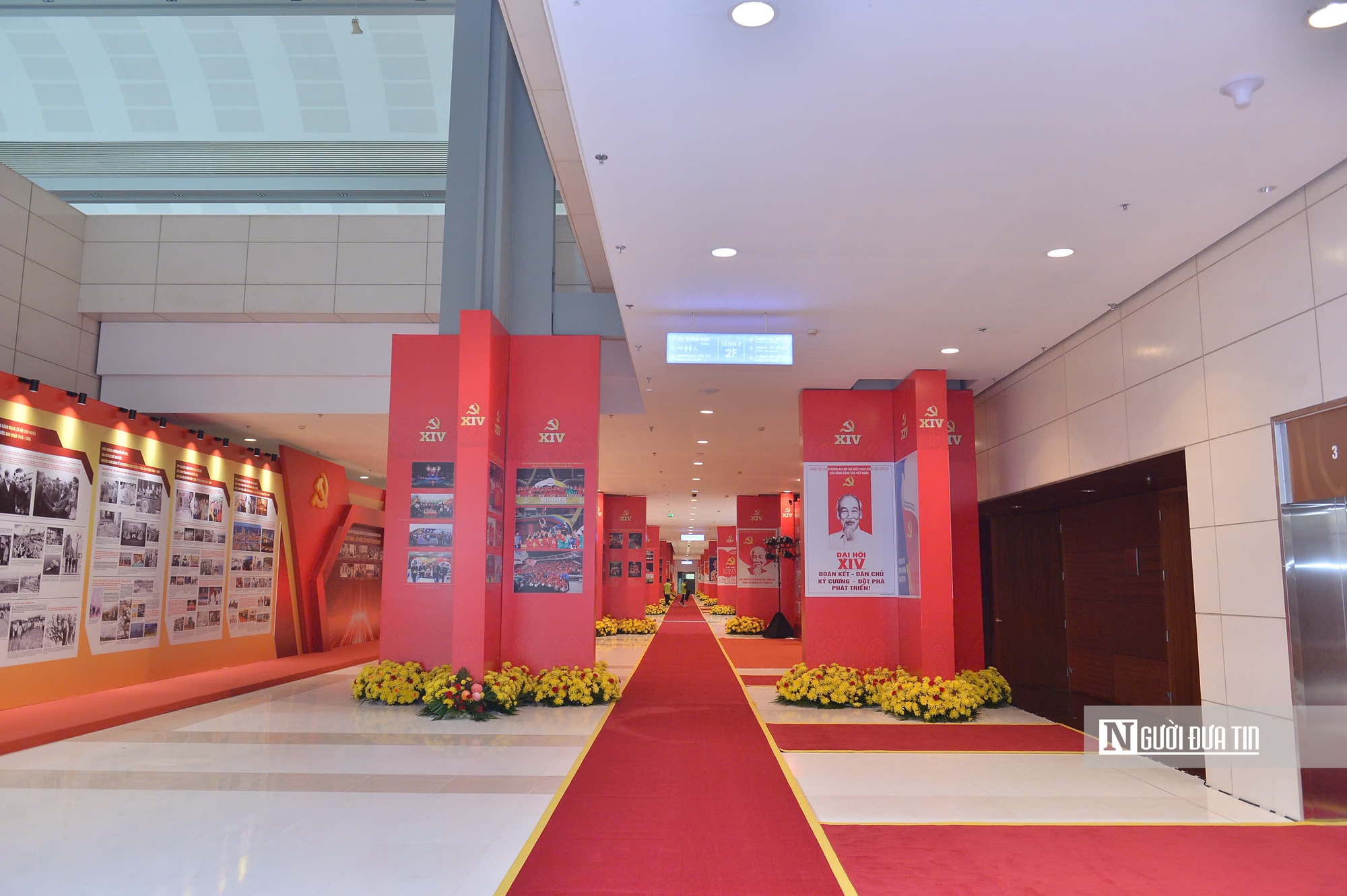 Cận cảnh nơi diễn ra Đại hội XIV của Đảng trước ngày khai mạc- Ảnh 4.