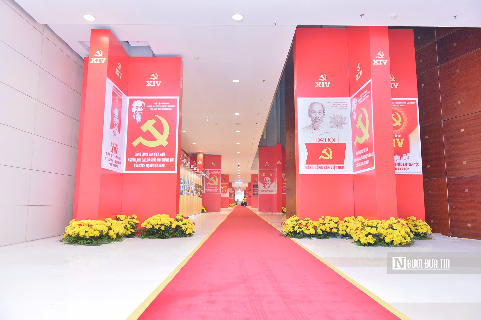 Cận cảnh nơi diễn ra Đại hội XIV của Đảng trước ngày khai mạc- Ảnh 9.