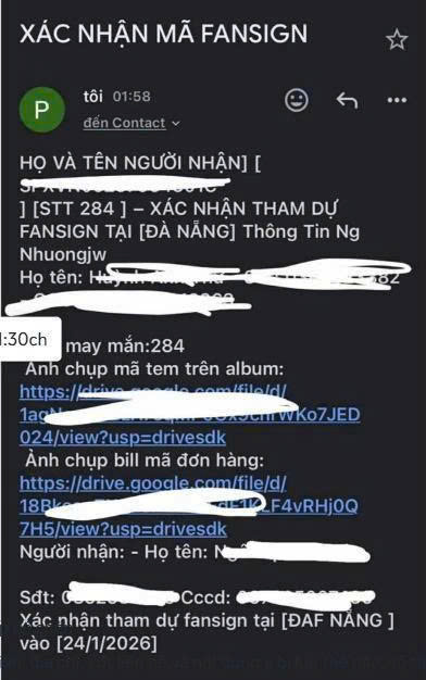 Cẩn trọng bẫy lừa khi mua vé Fansign, vé Concert qua mạng xã hội - Ảnh 1.