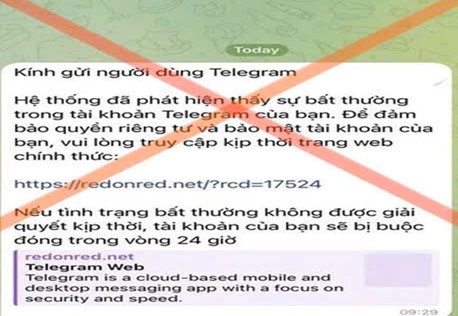 Cảnh giác trước thủ đoạn chiếm đoạt tài khoản Telegram để lừa đảo - Ảnh 1.