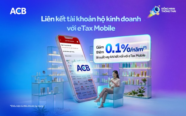Một ngân hàng giảm lãi vay cho hộ kinh doanh khi kết nối eTax Mobile - Ảnh 1.