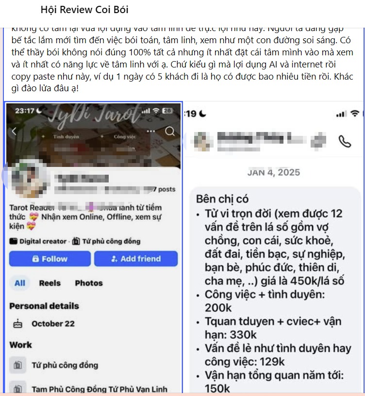 Cảnh báo chiêu trò lừa đảo xem bói, giải hạn online đầu năm- Ảnh 2.