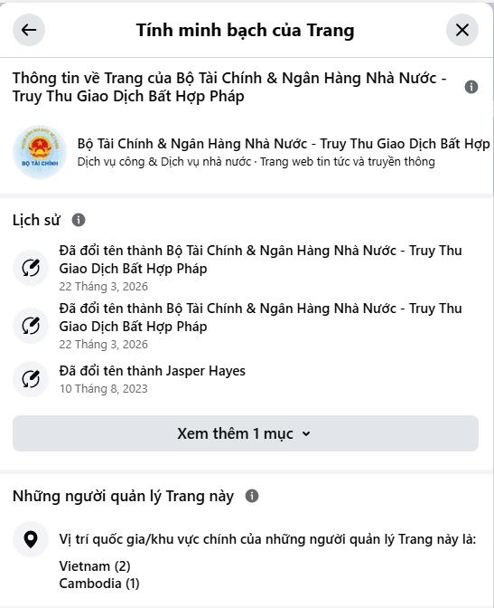 Xuất hiện trang Facebook mạo danh Bộ Tài chính nhằm lừa đảo chiếm đoạt tài sản - Ảnh 2.
