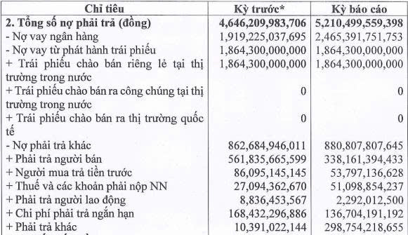 Xi măng Long Thành tiếp tục báo lỗ, nợ phải trả vượt 5.200 tỷ đồng - Ảnh 1.