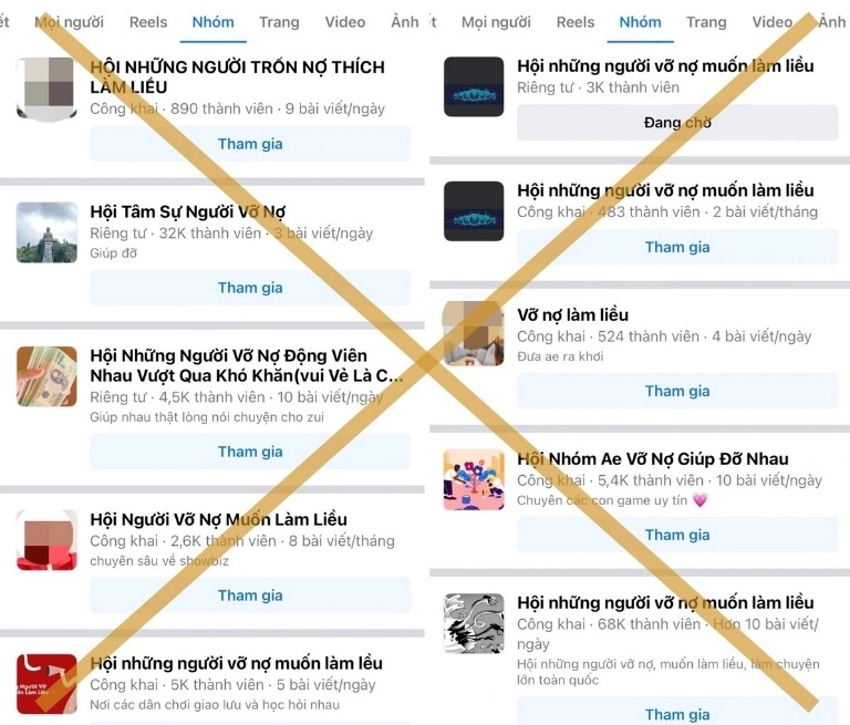 Cảnh báo nguy cơ phạm tội từ các hội nhóm 'tín dụng đen', 'vỡ nợ làm liều' trên không gian mạng- Ảnh 1.