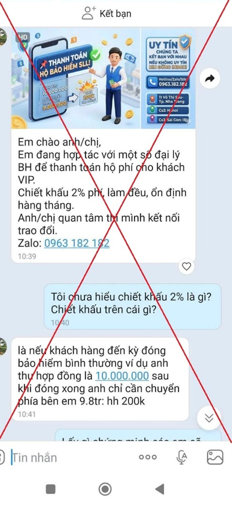 Cảnh báo thủ đoạn lừa đảo mới trong lĩnh vực bảo hiểm nhân thọ - Ảnh 1.
