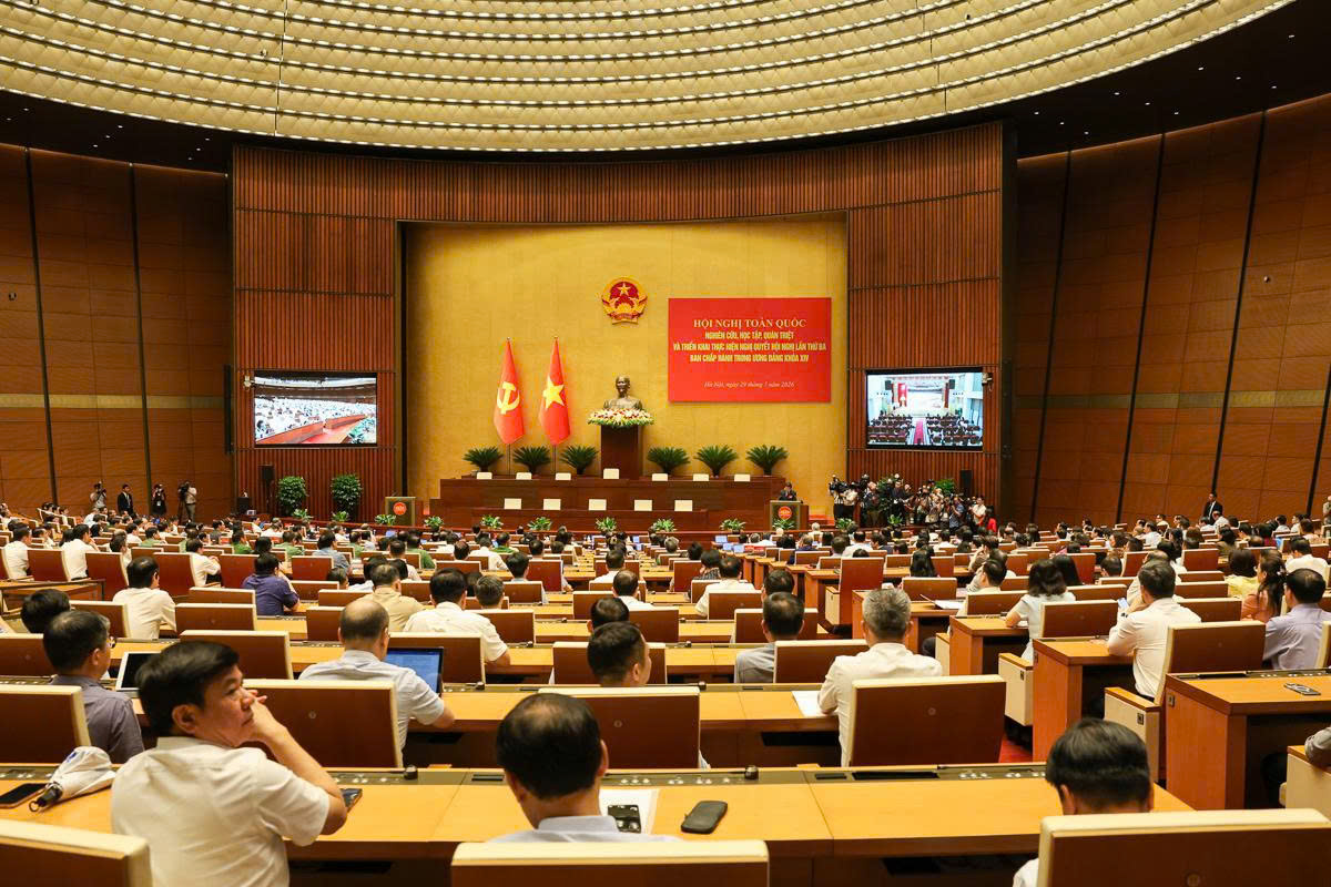 Hội nghị toàn quốc quán triệt và triển khai thực hiện Nghị quyết Hội nghị Trung ương 3 - Ảnh 3.