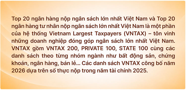 Công bố 20 Ngân hàng nộp ngân sách lớn nhất và Top 20 Ngân hàng tư nhân nộp ngân sách lớn nhất Việt Nam 2026 - Ảnh 10.