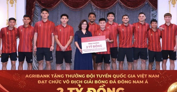 ‏Agribank trao thưởng 2 tỷ đồng chúc mừng Đội tuyển Việt Nam vô địch ASEAN Cup 2026‏ - Ảnh 1.