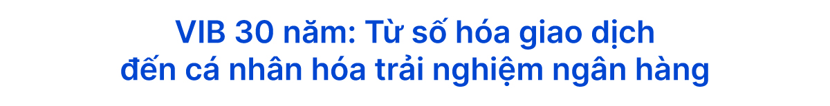 VIB 30 năm: Từ số hóa giao dịch đến cá nhân hóa trải nghiệm ngân hàng - Ảnh 1.