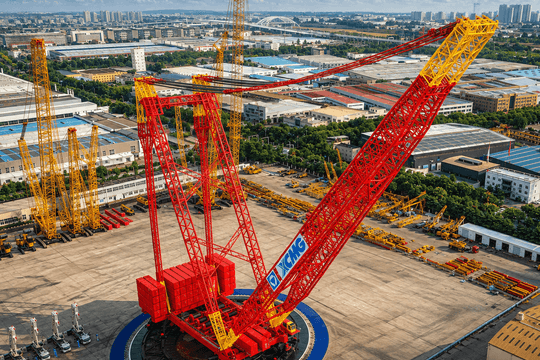 Phát hiện một chiếc cần cẩu khổng lồ có tổng sức nâng 14.000 tấn vừa rời nhà máy, sẵn sàng thực hiện một nhiệm vụ đặc biệt - Ảnh 3.