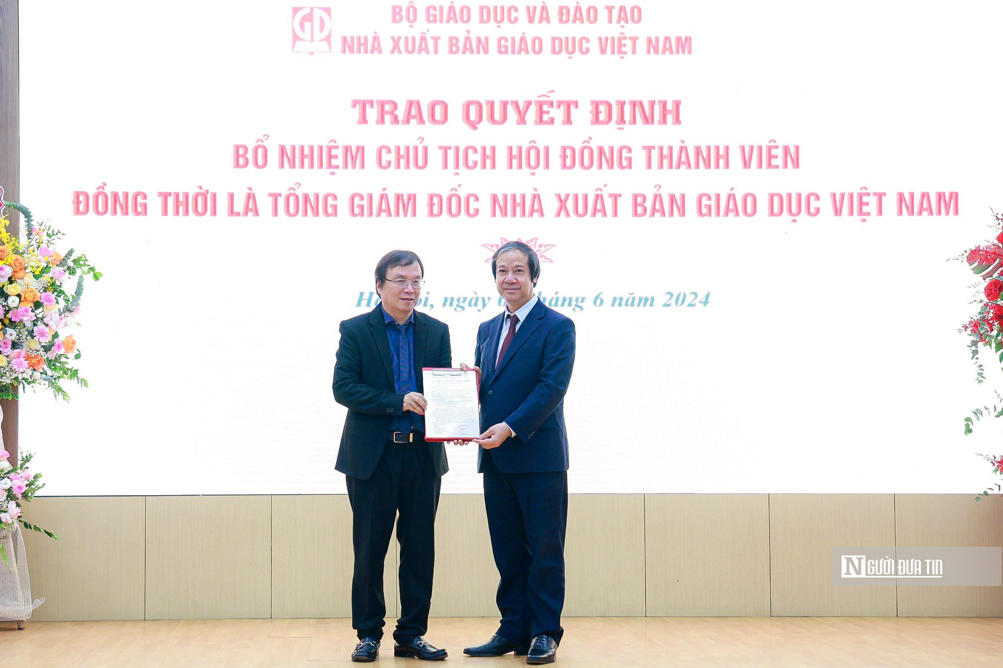 Tiêu điểm - Trao quyết định bổ nhiệm Chủ tịch HĐTV, TGĐ NXB Giáo dục Việt Nam